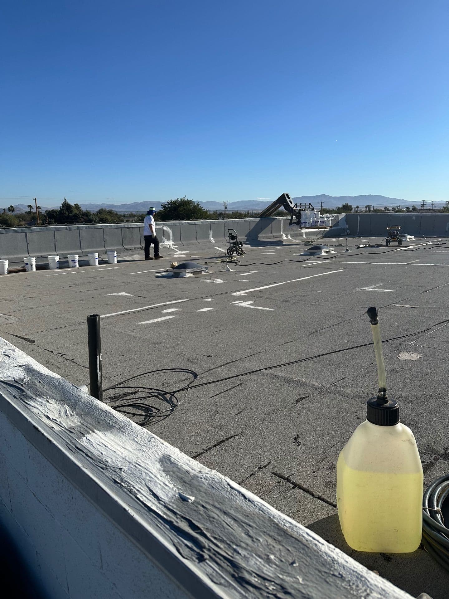 Commercial Roof Protection with Lucas 8,000 Silicone Coating