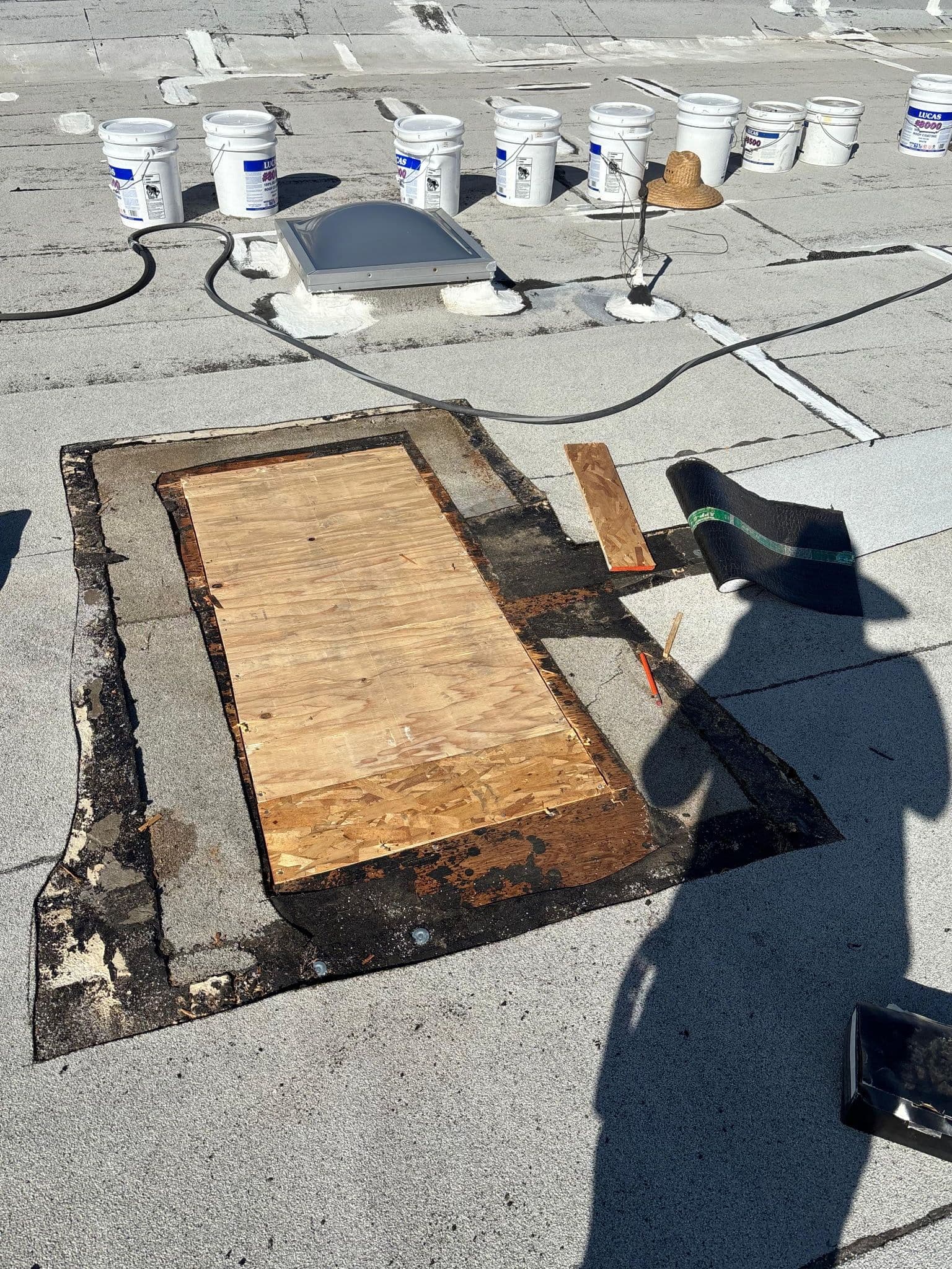 Commercial Roof Protection with Lucas 8,000 Silicone Coating