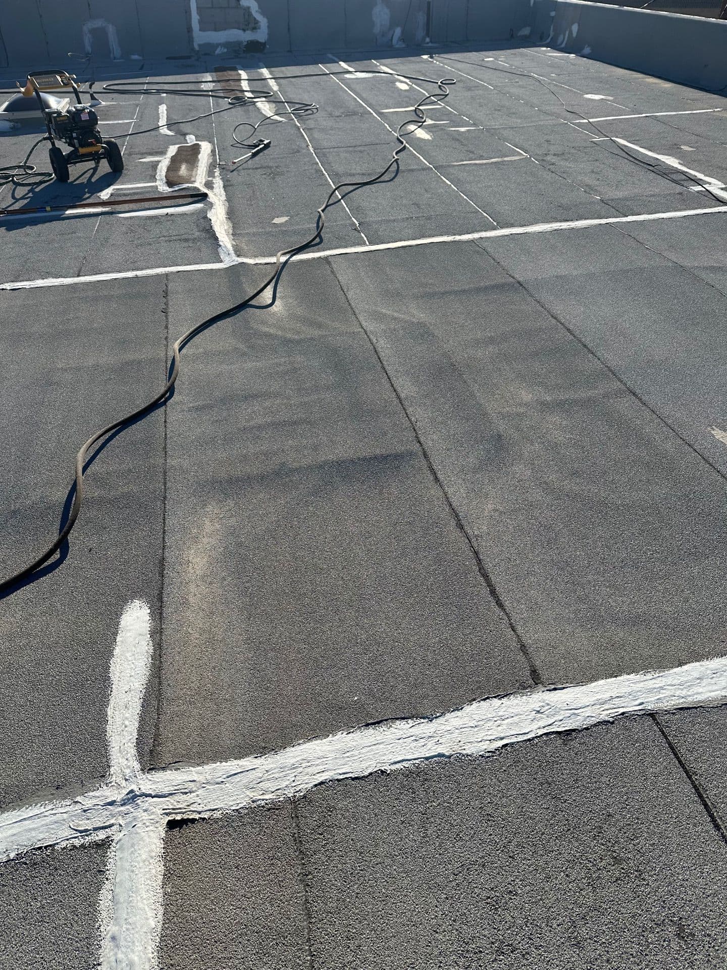 Commercial Roof Protection with Lucas 8,000 Silicone Coating